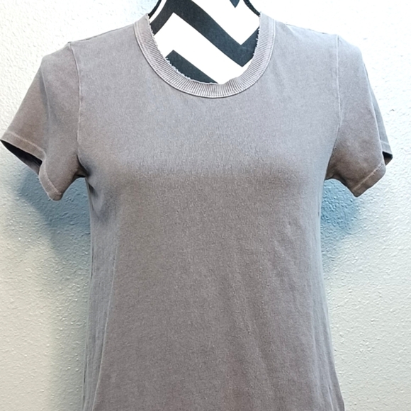 Wilt Boho Minimalist Asymmetrical Distressed 100% Cotton Tunic Top - Picture 3 of 14